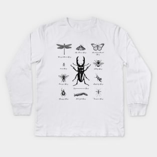 Bugs Beetles Insects Kids Long Sleeve T-Shirt